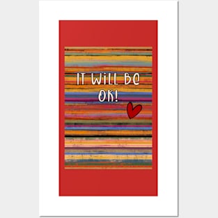 It will be ok! Striped background, seemless pattern for any product Posters and Art